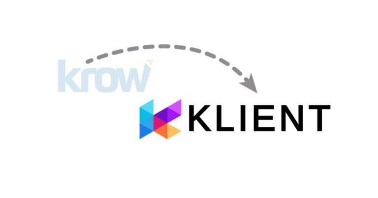Krow Software rebranded as Klient!
