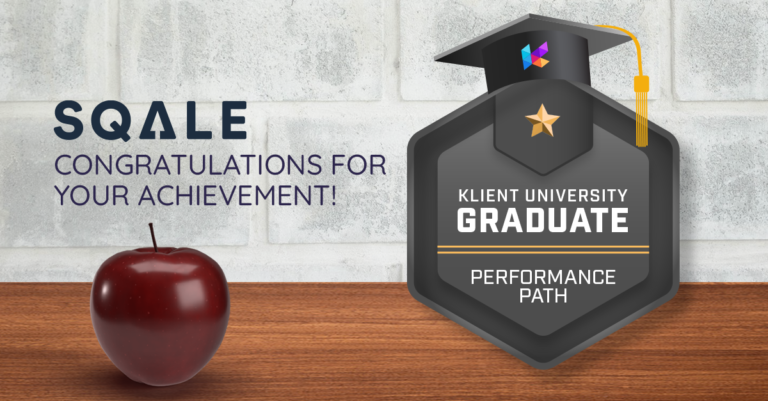 Congratulations SQALE! Our first Klient-University graduates!