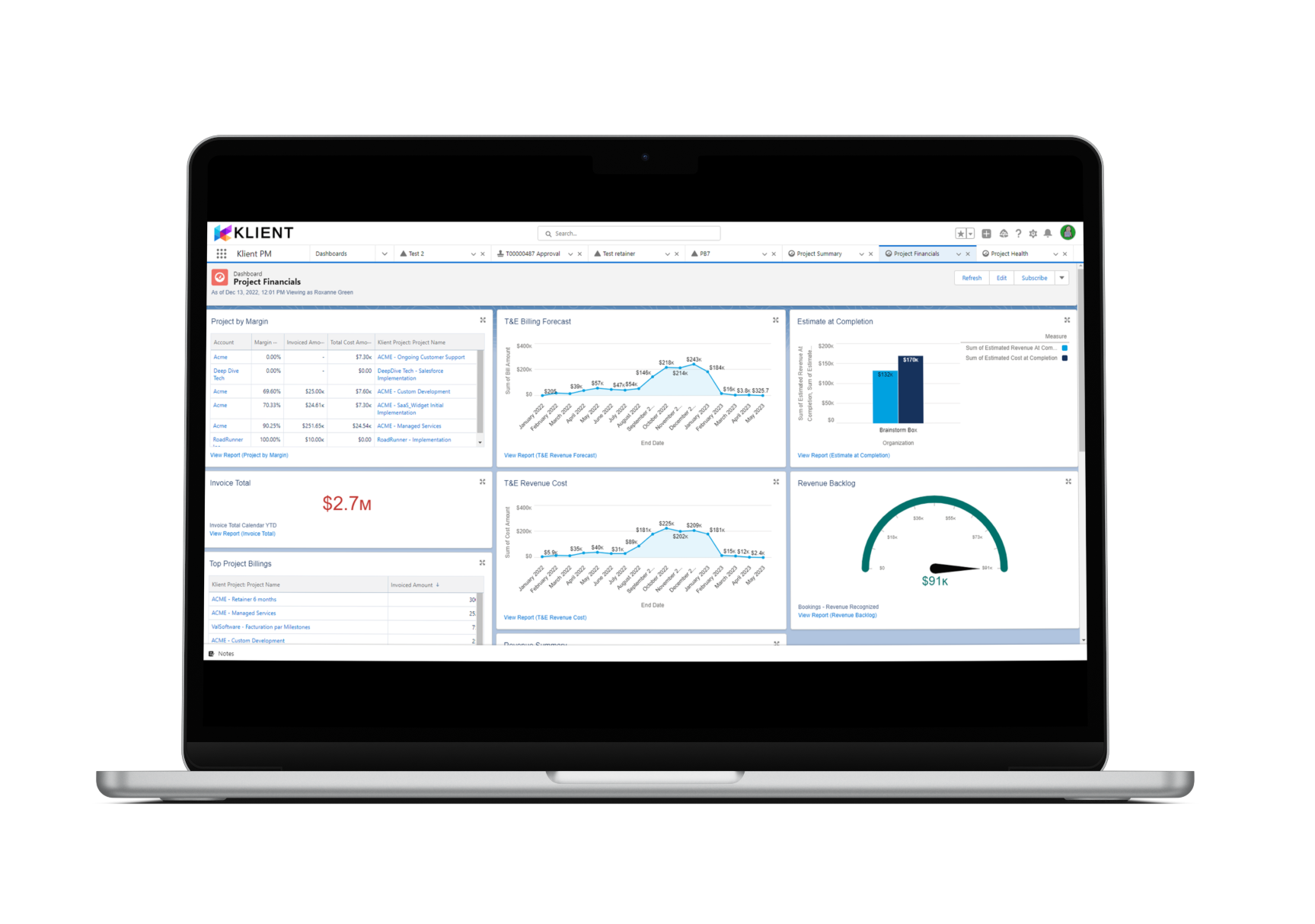 PSA Software - Company KPI