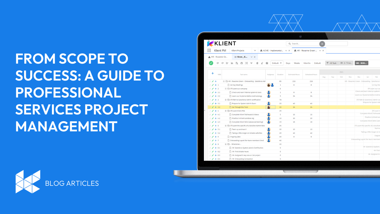 From Scope to Success: A Guide to Professional Services Project Management