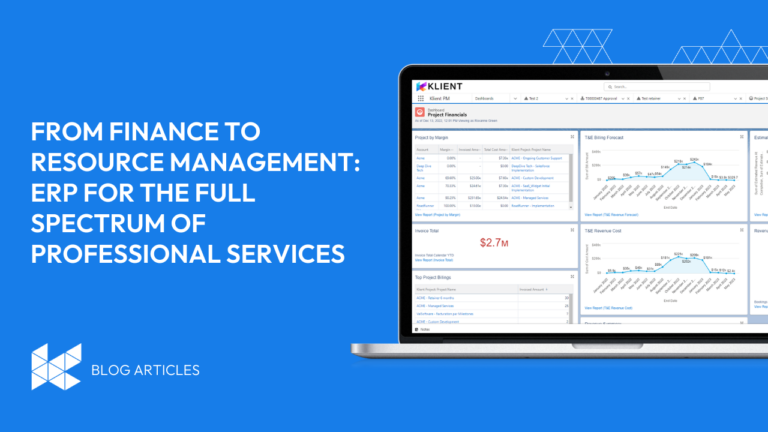 From Finance to Resource Management: ERP for the Full Spectrum of Professional Services