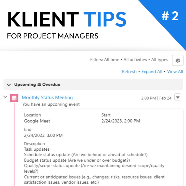Have you scheduled your next meeting?