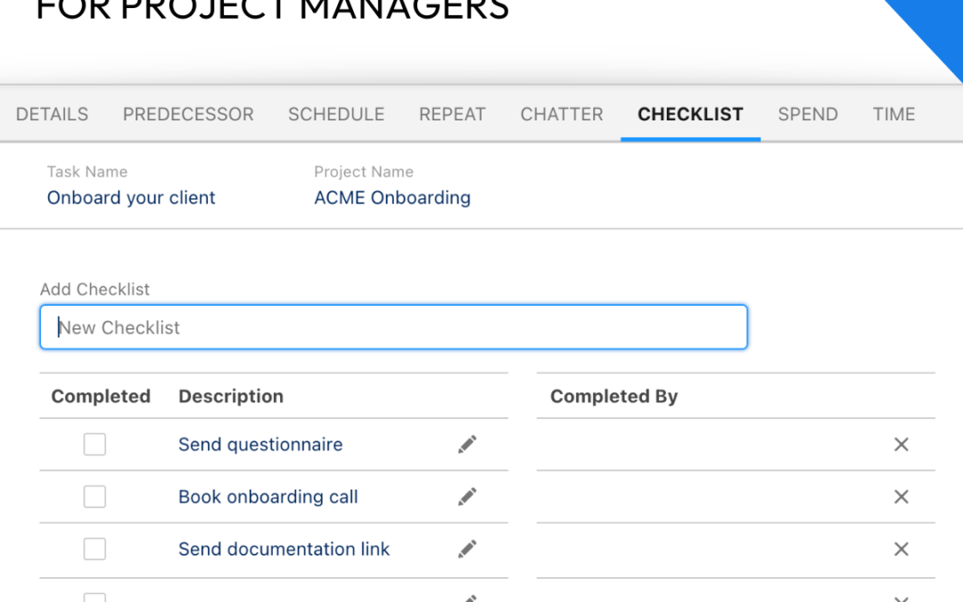 Create Checklists to Manage Fewer Tasks