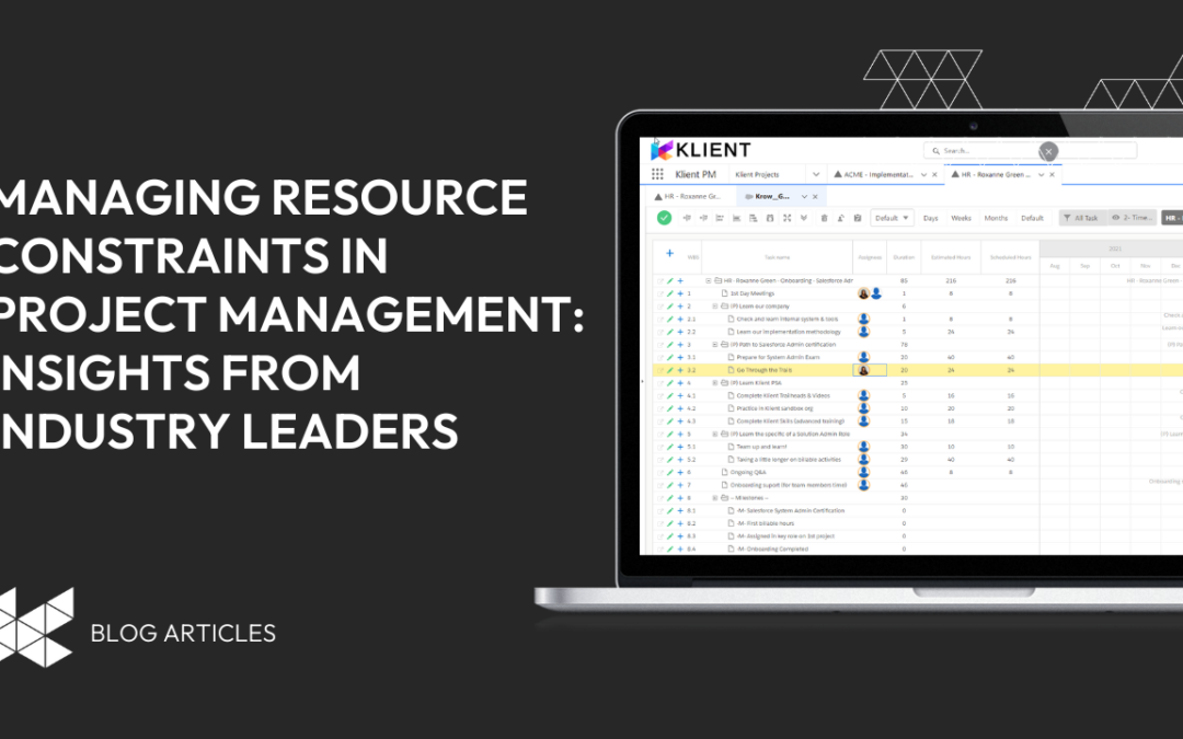 Managing Resource Constraints in Project Management: Insights from Industry Leaders