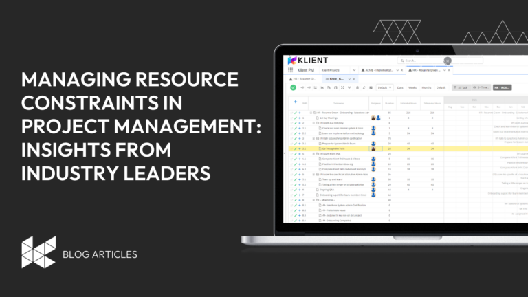 Managing Resource Constraints in Project Management: Insights from Industry Leaders