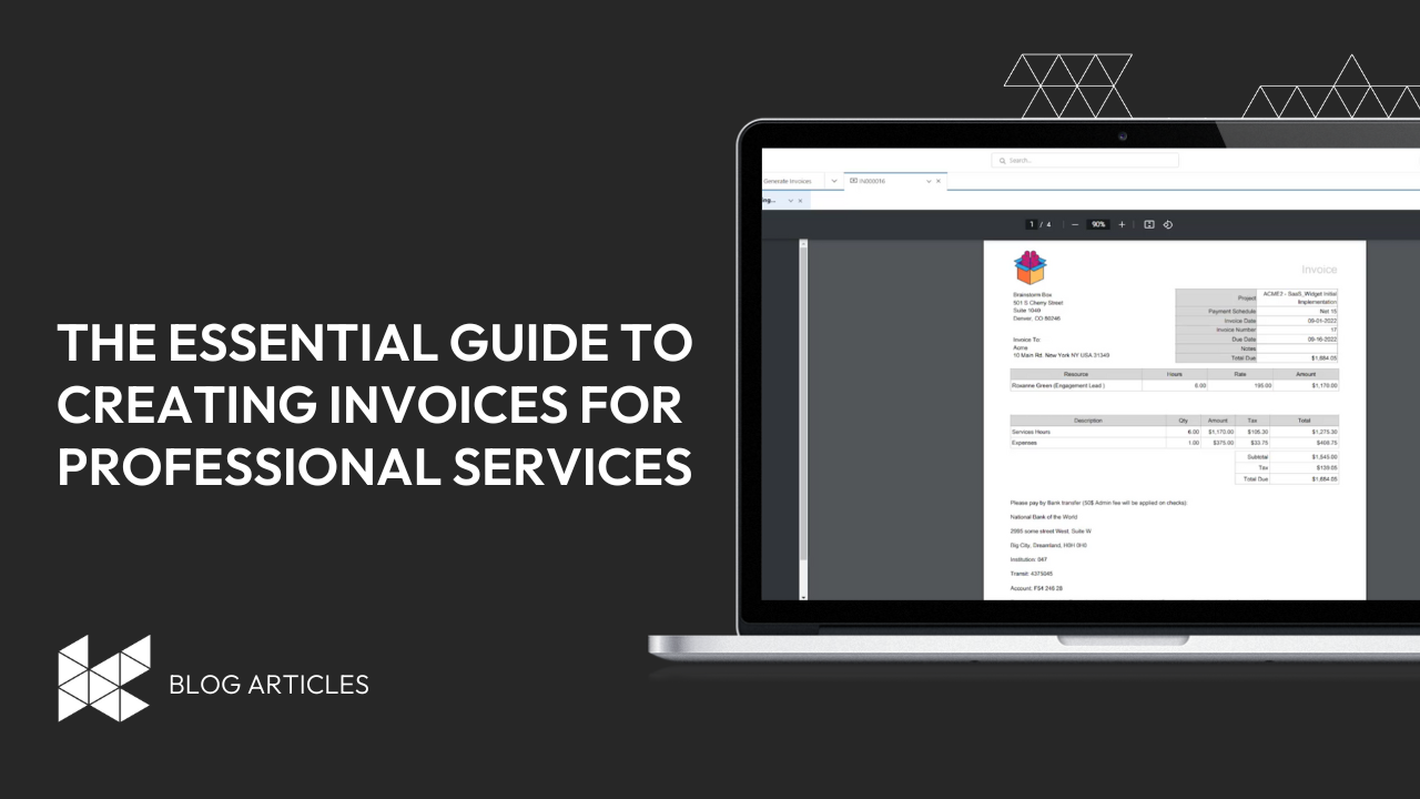 The Essential Guide to Creating Invoices for Professional Services