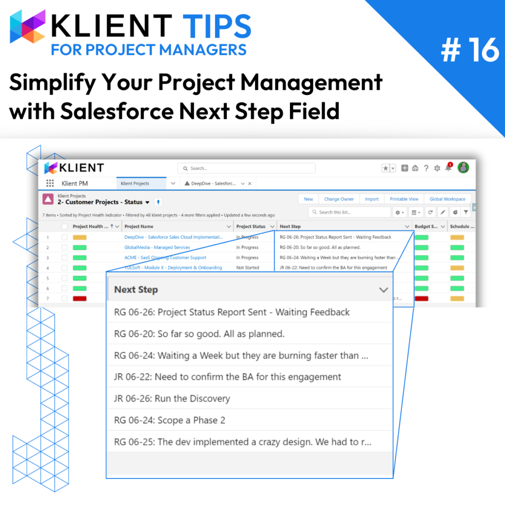 Simplify Your Project Management with Salesforce Next Step Field