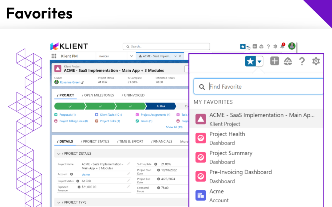 Boost Productivity with Salesforce Favorites