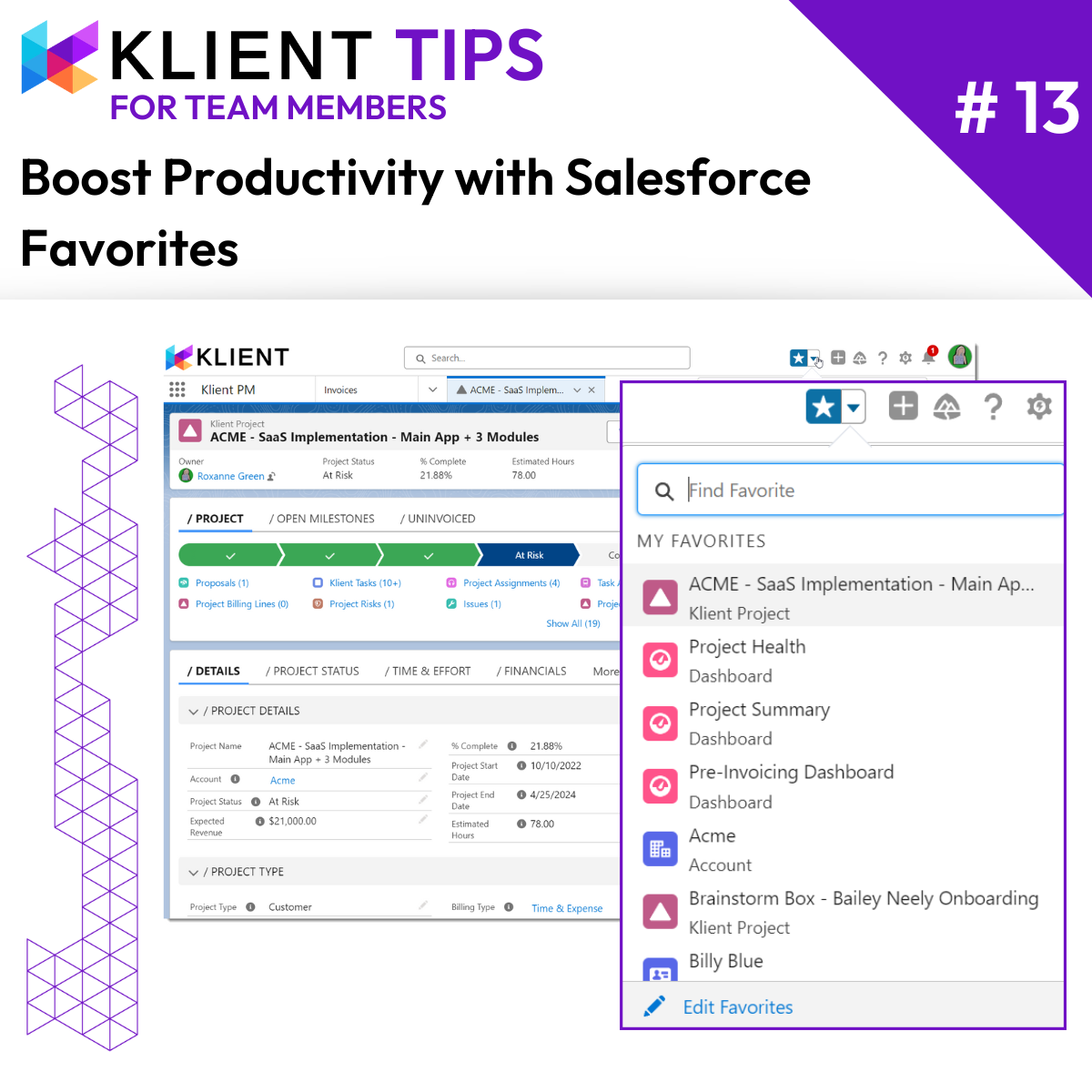 Boost Productivity with Salesforce Favorites