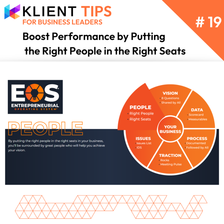 Boost Business Performance by Putting the Right People in the Right Seats
