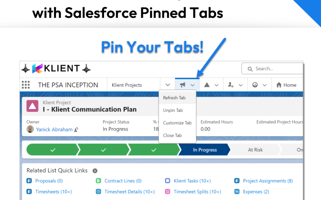 Get Your Priorities Right with Salesforce Pinned Tabs