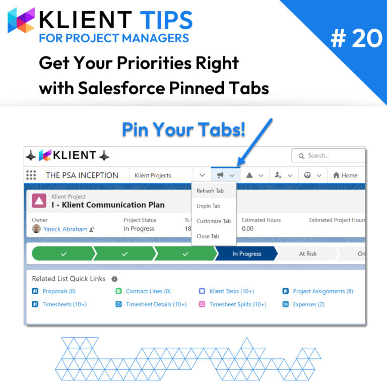 Get Your Priorities Right with Salesforce Pinned Tabs