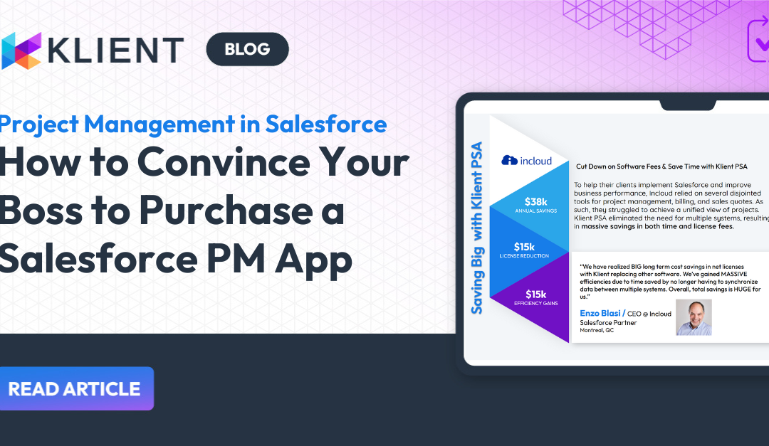 How to Convince Your Boss to Purchase a Salesforce PM App