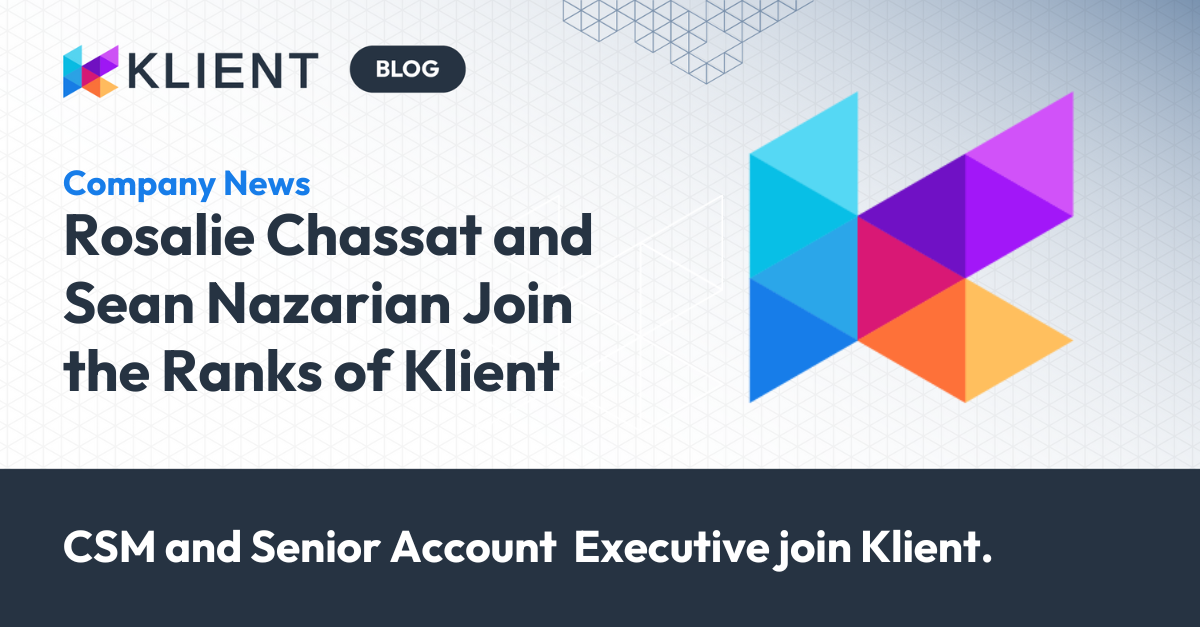 Rosalie Chassat and Sean Nazarian join the ranks of Klient.