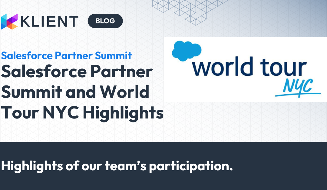 Our Salesforce Partner Summit and World Tour Experience