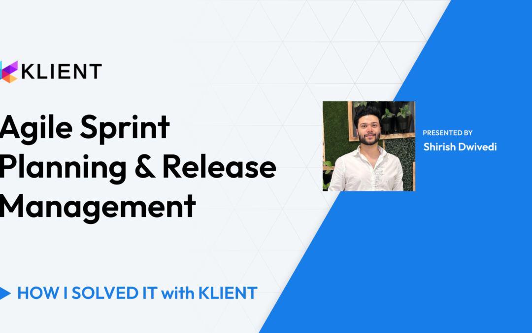 Agile Sprint Planning & Release Management