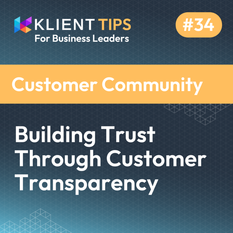 Building Trust Through Customer Transparency