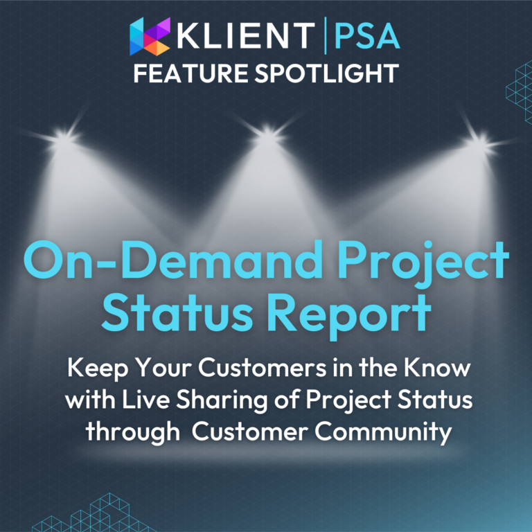 Feature Spotlight: On-Demand Project Status Report