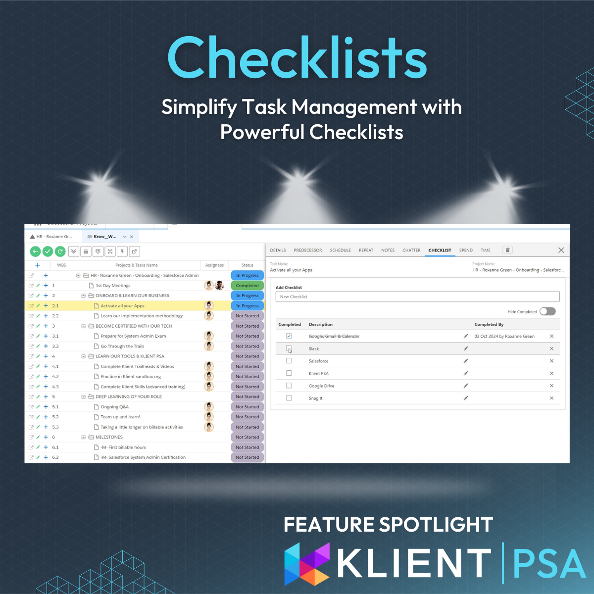 Feature Spotlight: Checklists