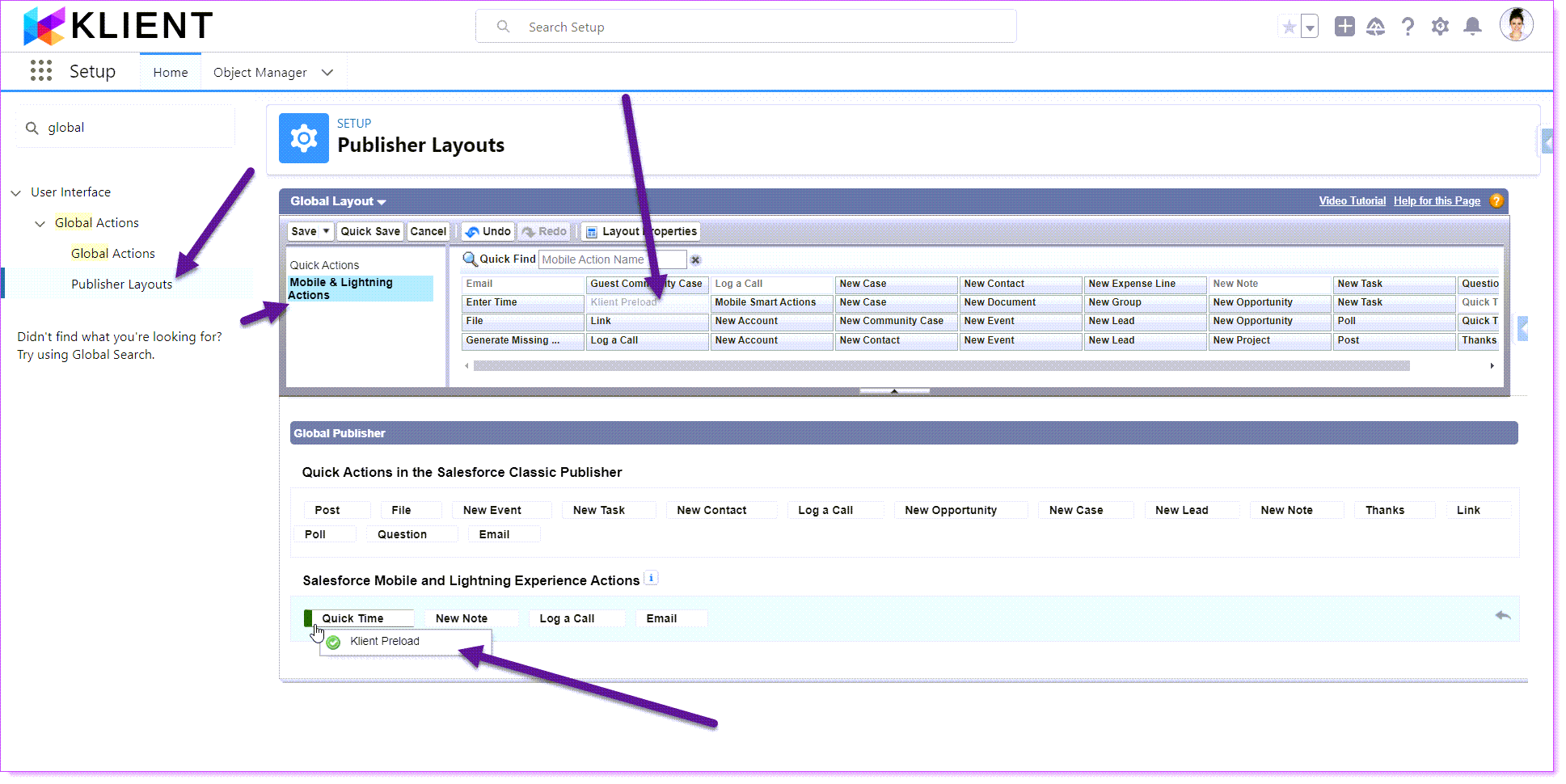 Klient Preload - Global Publisher Layout