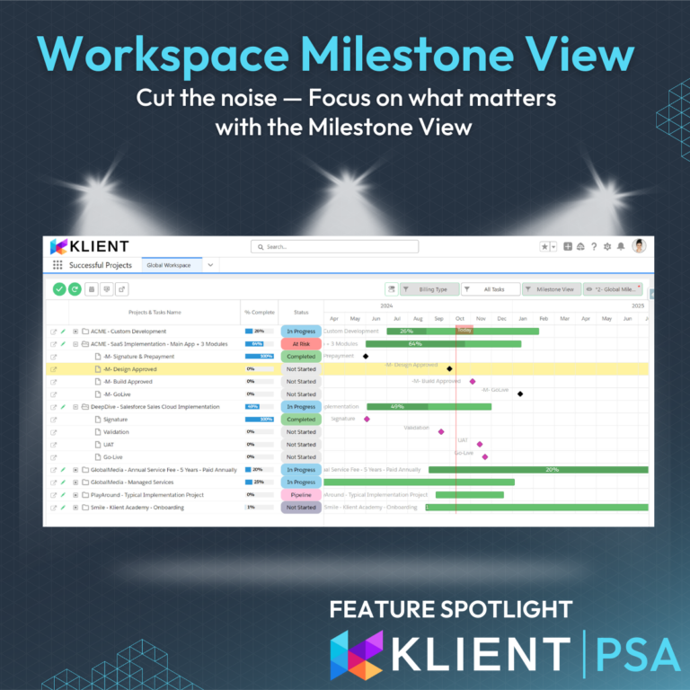 Feature Spotlight: Workspace Milestone View