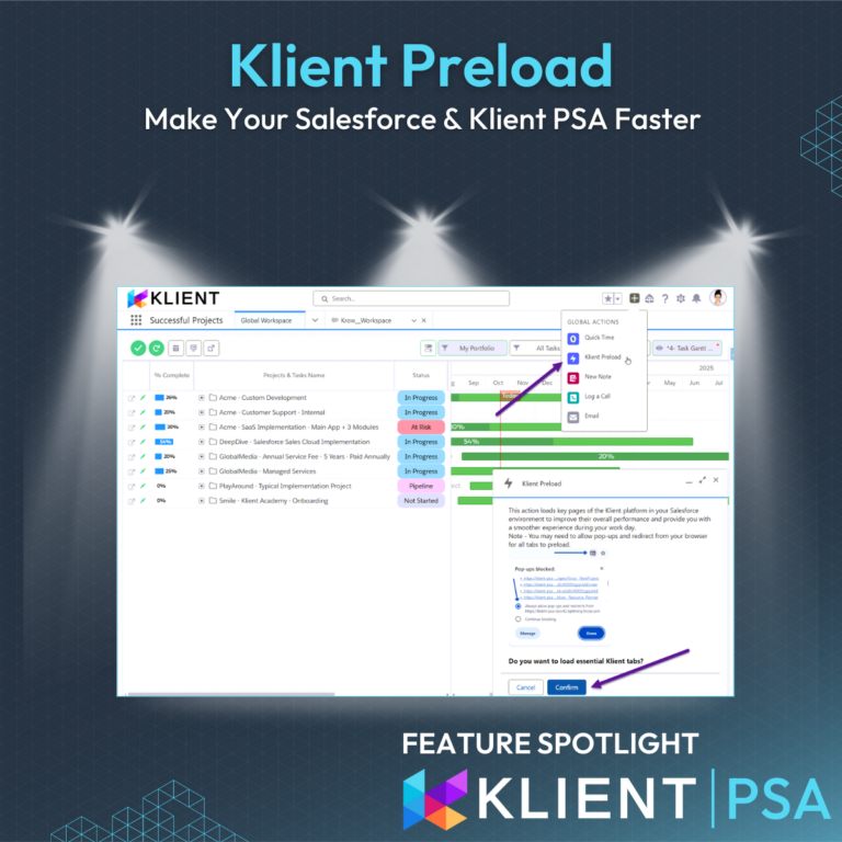 Feature Spotlight: Save time with Klient Preload