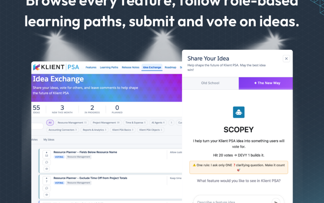 Klient Feature Hub: One Place to Discover, Learn, and Shape Klient PSA