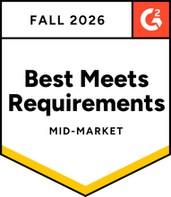 G2 Best Meets Requirements, Mid-Market, Fall 2026 — Resource Management
