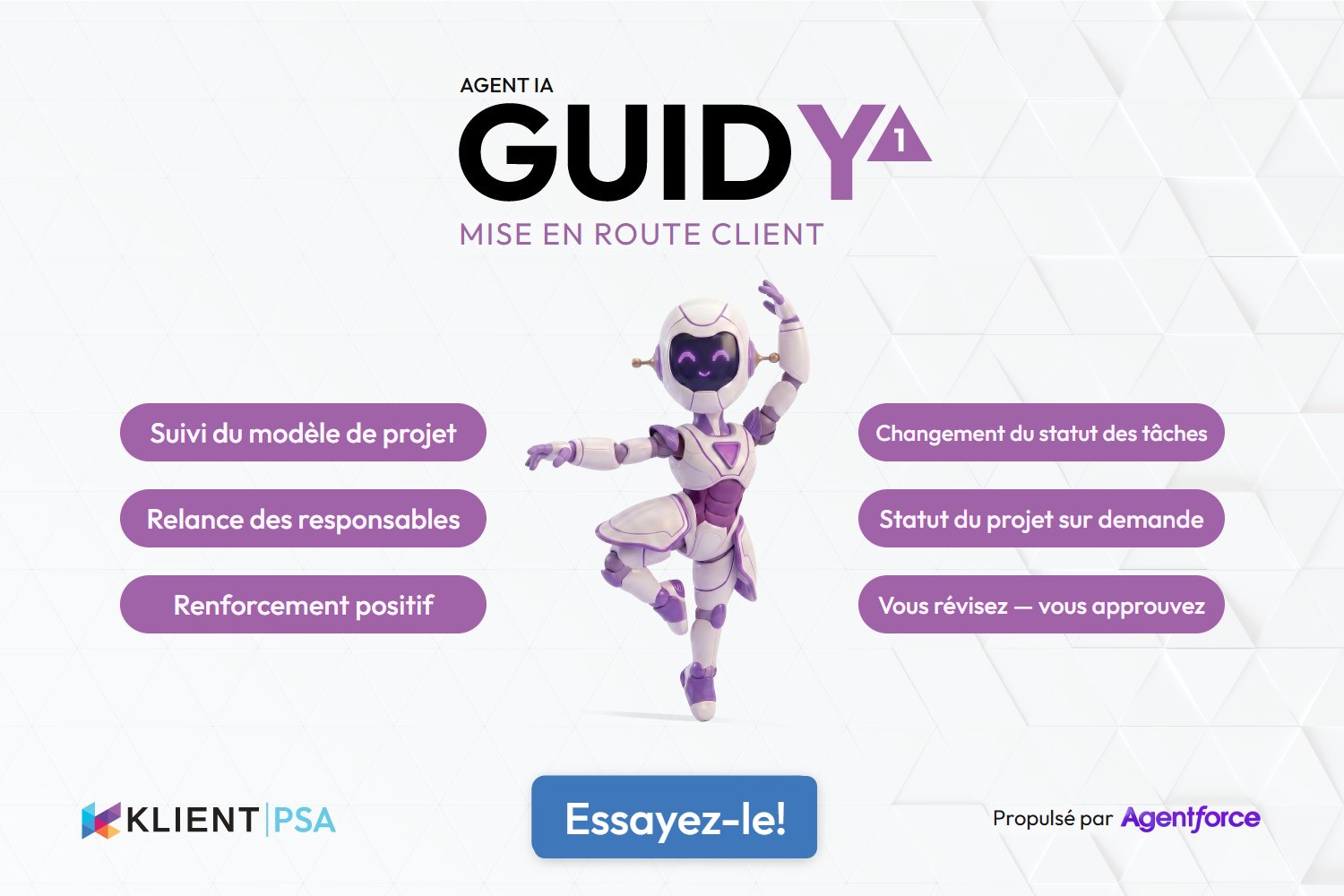 Aperçu de la mise en route avec GUIDY1